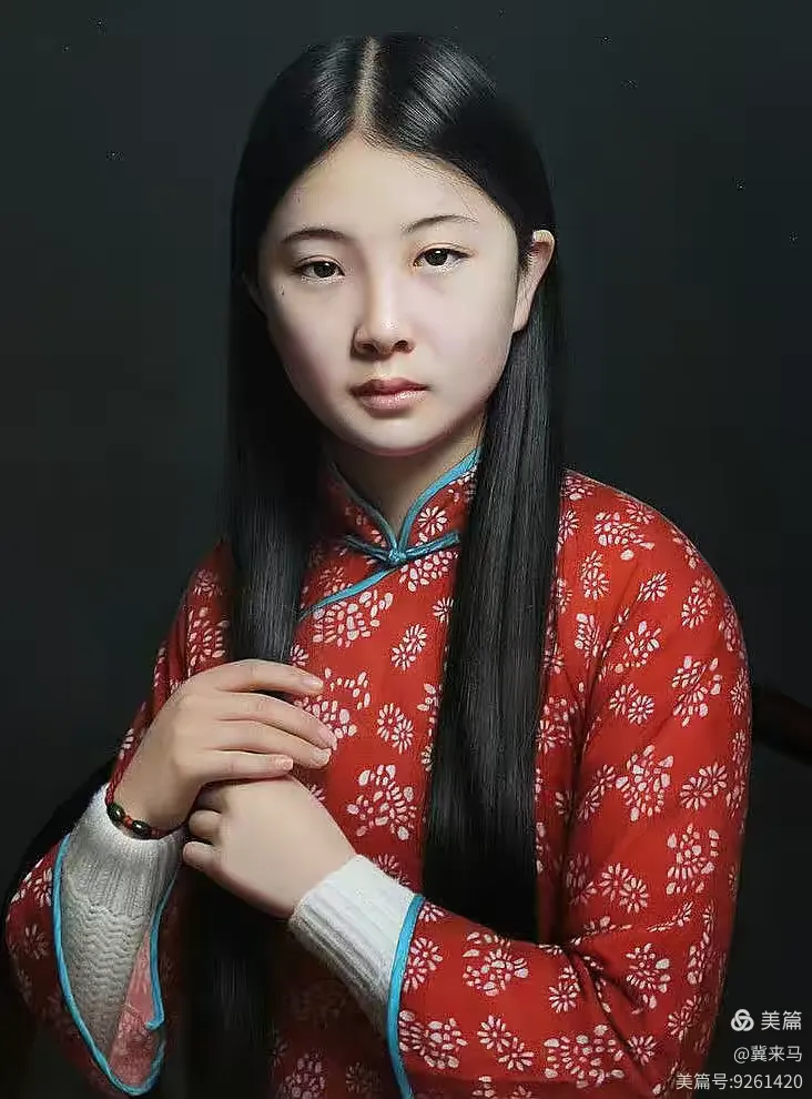 油画大师冷军的作品犹如人像摄影,美!实在太美啦!